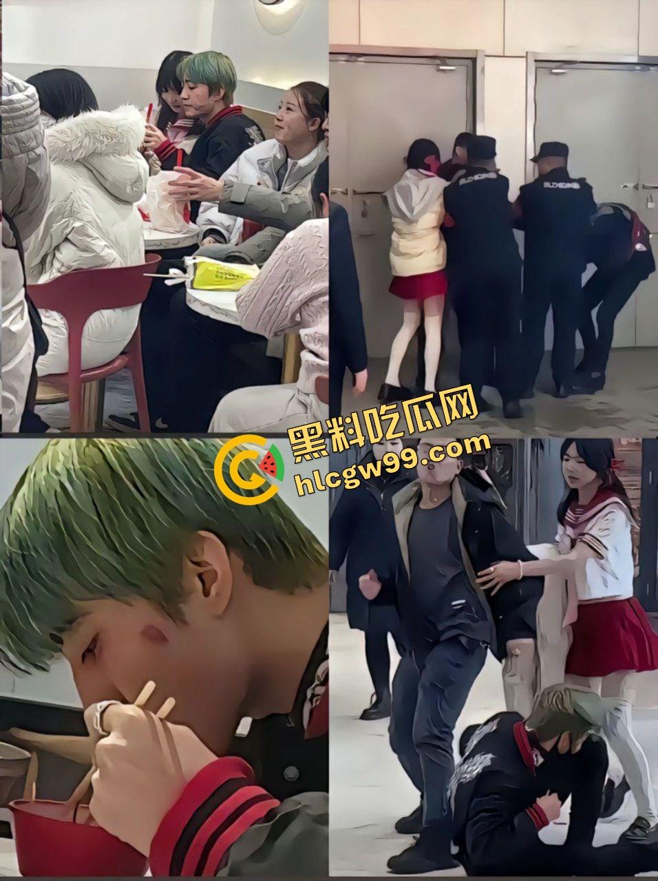 抖音黄毛精神小伙【蔡少】得吃小学未满18JK白丝妹,被女孩父亲撞见暴力殴打!原创独家曝光流出!-10