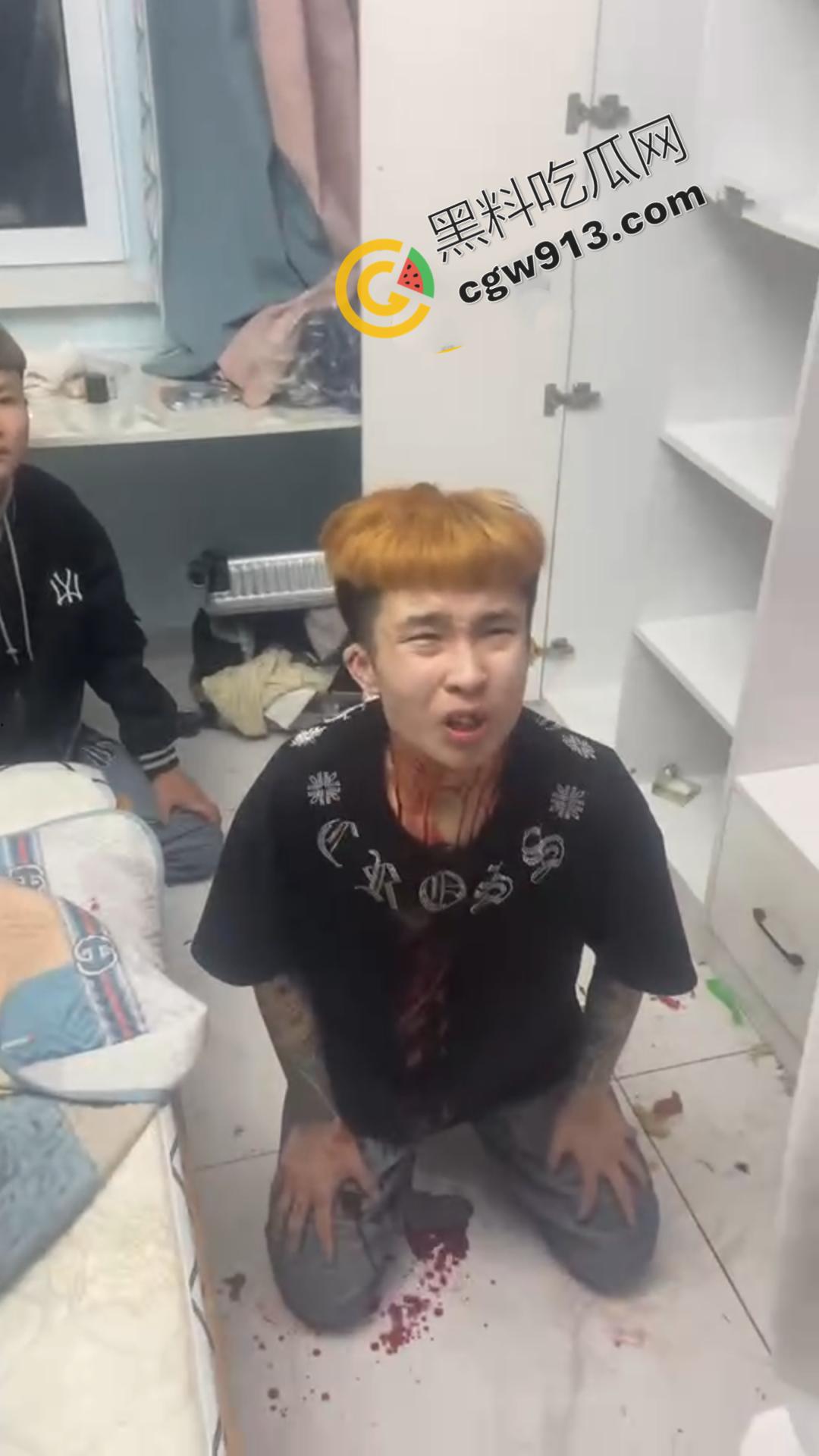 嚣张精神小伙的残暴行径！暴力殴打，挥刀猛砍，凶猛至极，现场血流满地，甚是恐怖-9