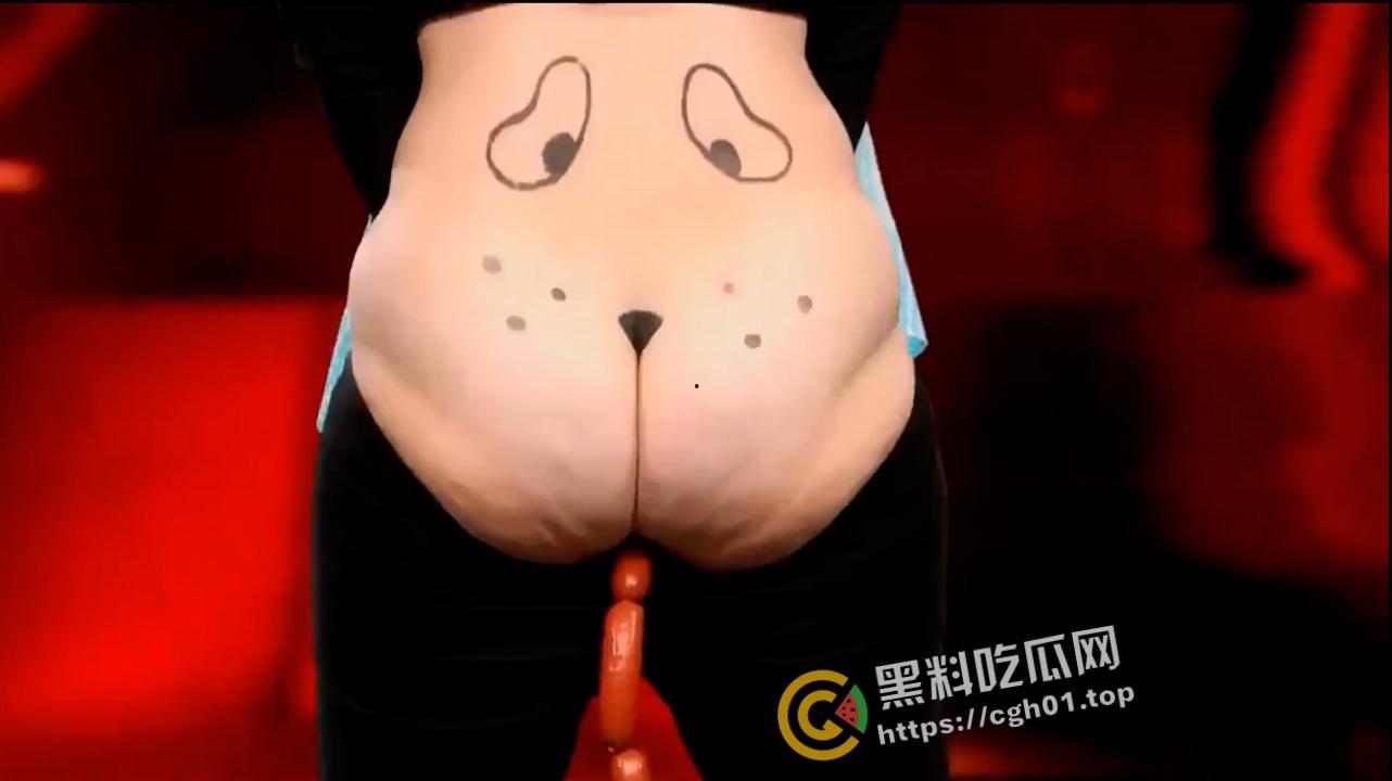 德国真人秀 少妇表演骚穴吸香肠 这么长全都吸进去了  老外太会整活了-3